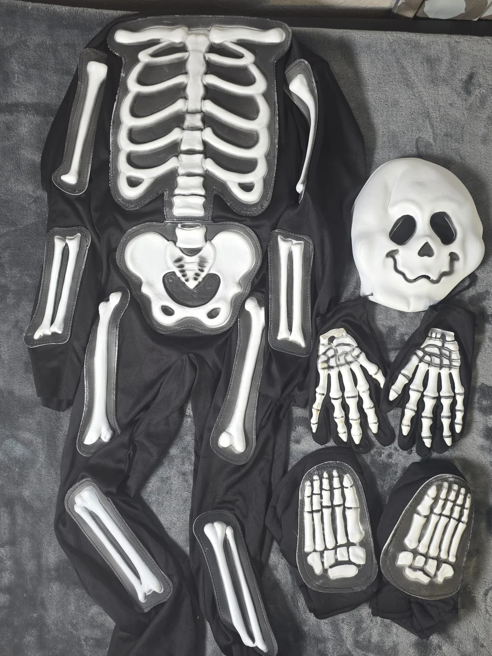 Spirit Skele-Bones Toddler Skeleton Costume - Black & White